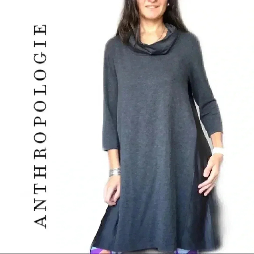 Anthropologie Women’s Dress High-Low Turtleneck